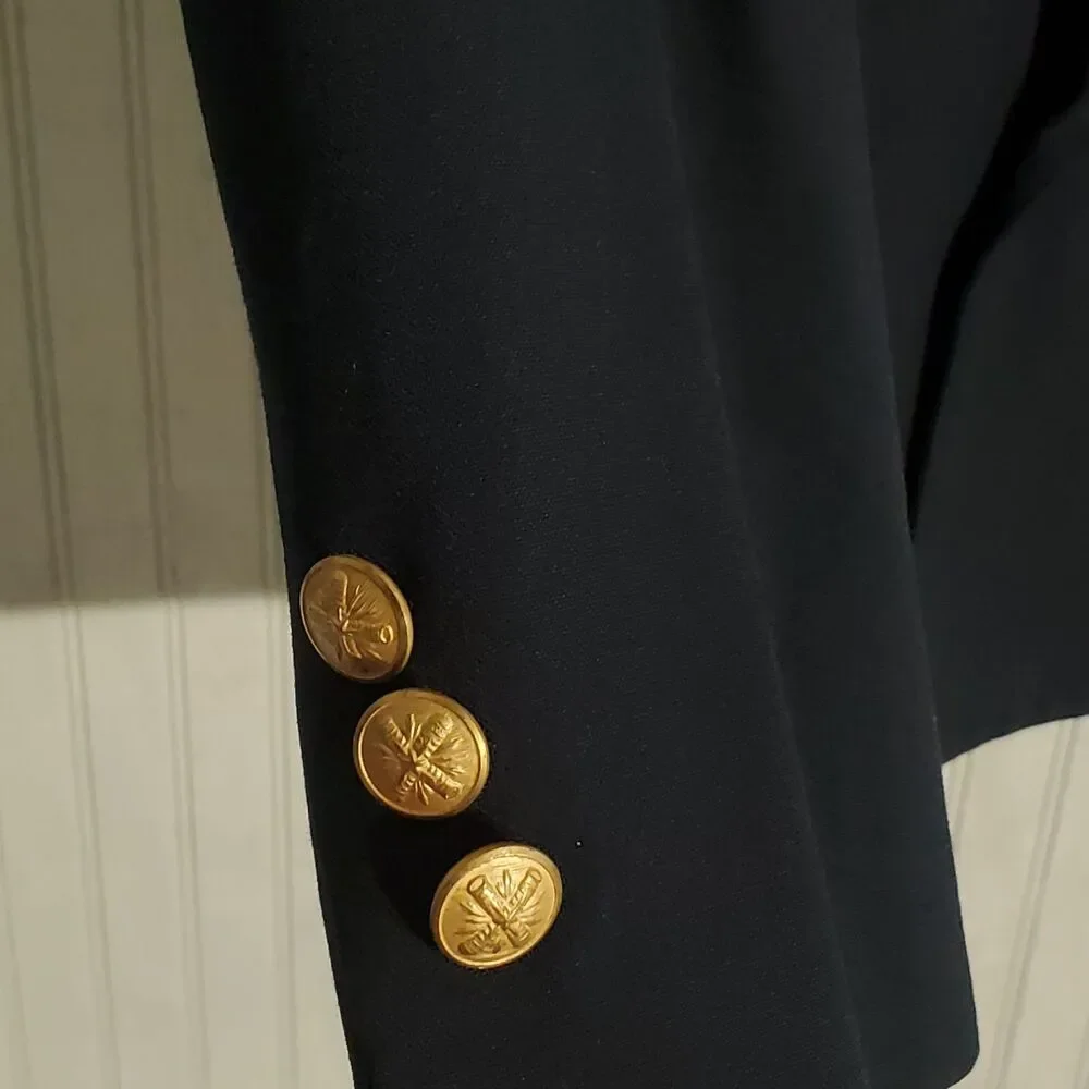 NEIL ALLYN NAVY BLUE BLAZER LONG SLEEVE POLY/WOOLSIZE 42L